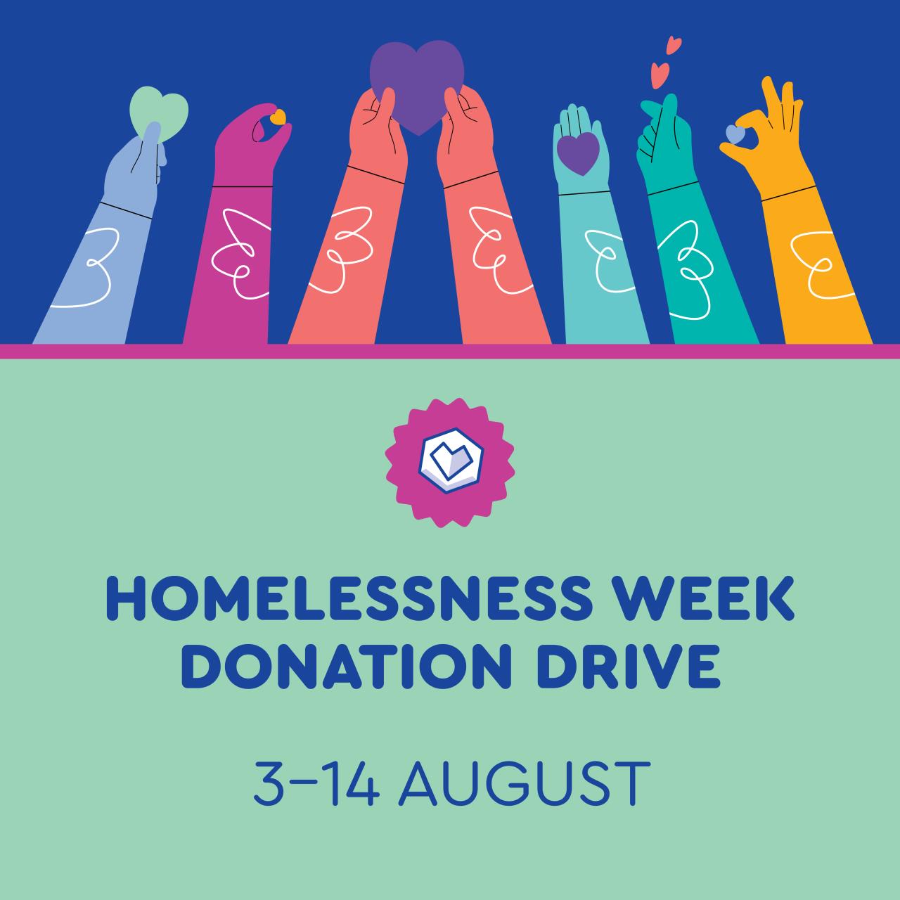 Homelessness Week Donation Drive