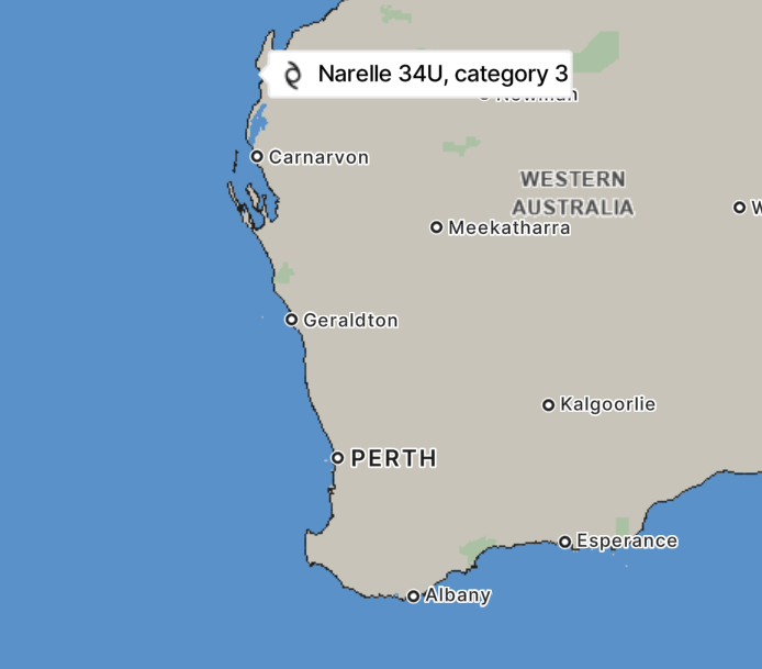 Severe weather alert: Cyclone Narelle